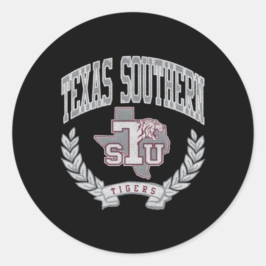 Texas Southern Tigers Sieg Runder Aufkleber (Vorderseite)