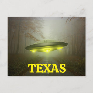 TEXAS SPACESHIP UFO Postkarte