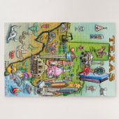 Texas-Spaß-Karte Puzzle (Horizontal)