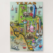 Texas-Spaß-Karte Puzzle (Vertikal)