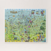 Texas-Spaß-Karte Puzzle (Horizontal)