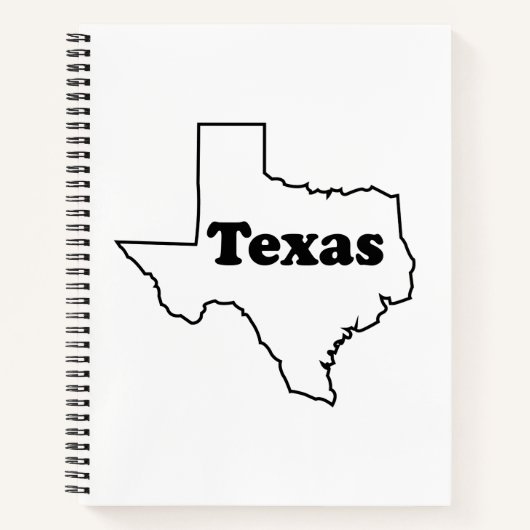 Texas Spiral Notebook Notizblock (Vorderseite)