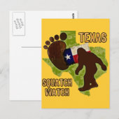 Texas Squatch Watch Postkarte (Vorne/Hinten)