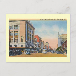 Texas St., Shreveport, Louisiana Vintage Postkarte