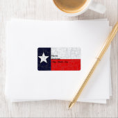 TEXAS-STAAT ADRESSAUFKLEBER (Insitu)