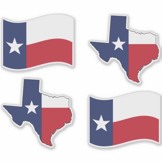 Texas Staat Aufkleber (Vorderseite)