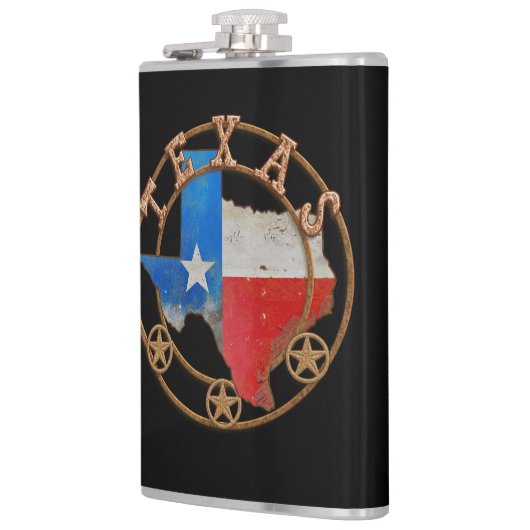Texas Staat Barn Art Flachmann (Links)