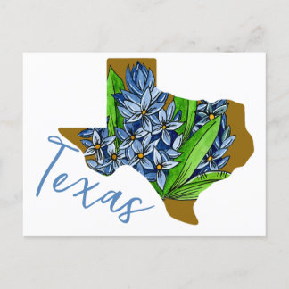 Texas Staat Blume Postkarte