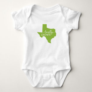 Texas Staat Bodysuit, lokalisiert in Texas Baby Strampler