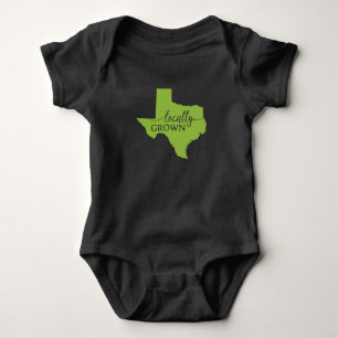 Texas Staat Bodysuit, lokalisiert in Texas Baby Strampler
