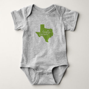 Texas Staat Bodysuit, lokalisiert in Texas Baby Strampler
