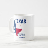 TEXAS STAAT FLAG Christliche Schrift gesegnet Kaffeetasse (Vorderseite Links)