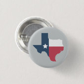 Texas-Staat - Flaggen-Button Button (Vorne & Hinten)
