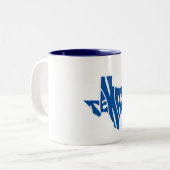Texas Staat Form Kaffee Tasse (Vorderseite Links)