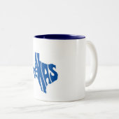 Texas Staat Form Kaffee Tasse (VorderseiteRechts)