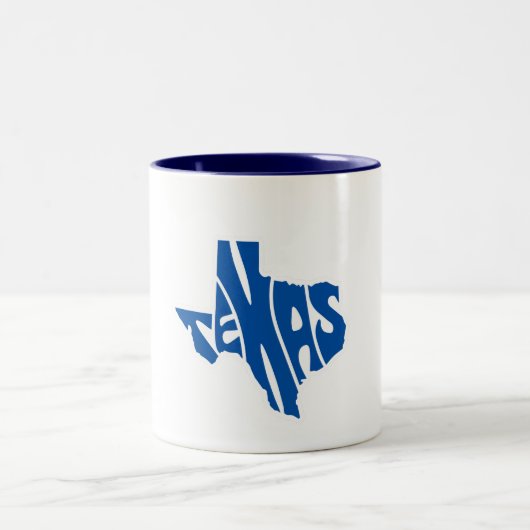 Texas Staat Form Kaffee Tasse (Mittel)