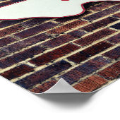 Texas Staat Form Zuhause Fotografie Drucken Poster (Ecke)