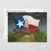 Texas Staat Hauptstadt am Abend Postkarte (Vorne/Hinten)