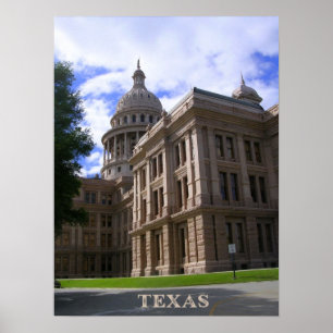 Texas Staat Hauptstadt Gebäude Poster