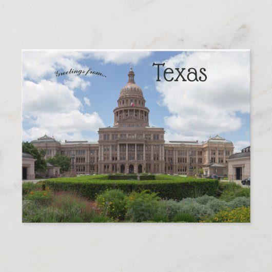 Texas Staat Hauptstadt in Austin Texas Postkarte (Vorderseite)