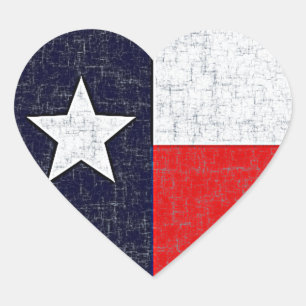 TEXAS-STAAT Herz-Aufkleber