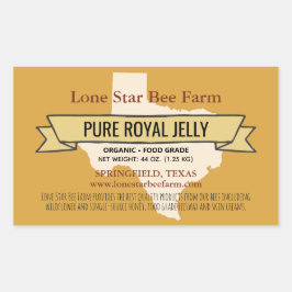 Texas Staat Honey Product Rectangle Stickers