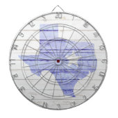 Texas Staat Imitate Wood Dartscheibe (vorne)