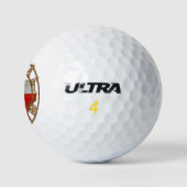 Texas Staat Karte Flaggenmarkierung Schmiedeeisen Golfball (Logo)