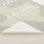 Texas Staat Karte Individuelle Name und Datum Sherpadecke (3/4)