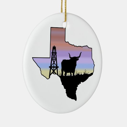 Texas Staat Keramik Ornament (Rechts)