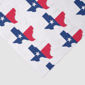 Texas Staat Kontur und Flag Farben, Seidenpapier (Detail)