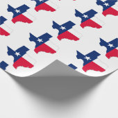 Texas Staat Kontur und Flag Farben, Wrapping Papes Geschenkpapier (Ecke)