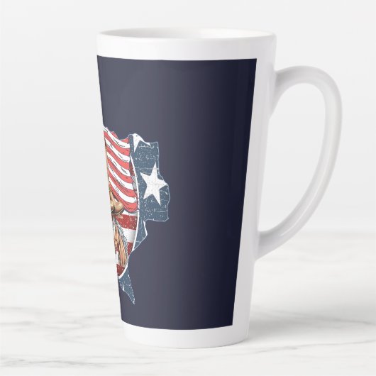 Texas Staat Kontur USA Pferd Milchtasse (Rechts)