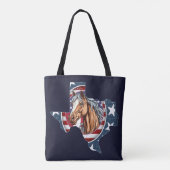 Texas Staat Kontur USA Pferd Tasche (Rückseite)