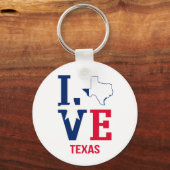 Texas Staat Liebe USA Schlüsselanhänger (Vorderseite)