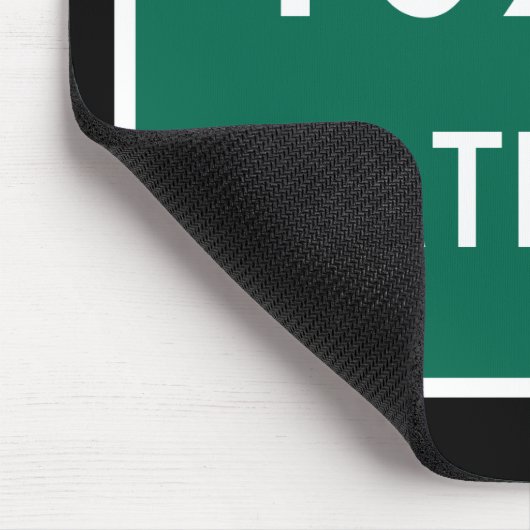 Texas Staat Line Road-Zeichen Mousepad (Ecke)