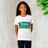Texas Staat Line Road-Zeichen T-Shirt