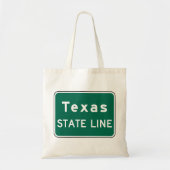 Texas Staat Line Road-Zeichen Tragetasche (Vorne)