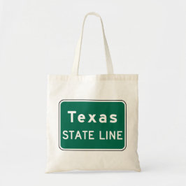 Texas Staat Line Road-Zeichen Tragetasche
