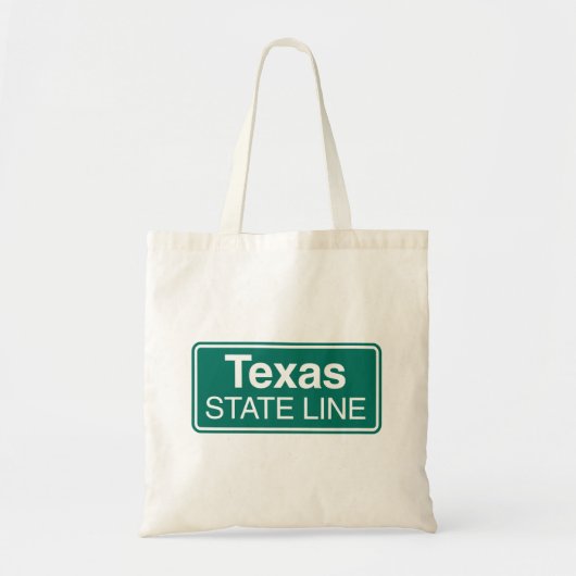 Texas Staat Line Road-Zeichen Tragetasche (Vorne)