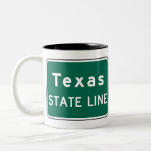 Texas Staat Line Road-Zeichen