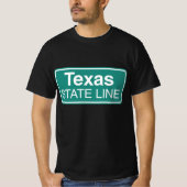 Texas Staat Line T - Shirt (Vorderseite)