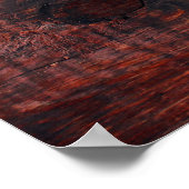 Texas Staat Lizenzplakette Karte auf Holzkarten Poster (Ecke)