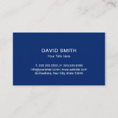 Texas Staat Logo Beruflich Blau & Rot #2 Visitenkarte (Rückseite)