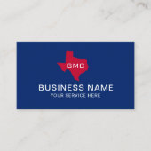 Texas Staat Logo Beruflich Blau & Rot #2 Visitenkarte (Vorderseite)