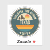 Texas Staat - Lone Star Souvenir Geschenk Aufkleber (Blatt)