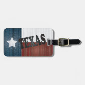 Texas Staat | Lone Star Staat Gepäckanhänger (Vorderseite horizontal)