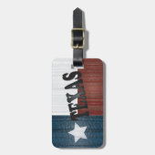Texas Staat | Lone Star Staat Gepäckanhänger (Vorderseite vertikal)