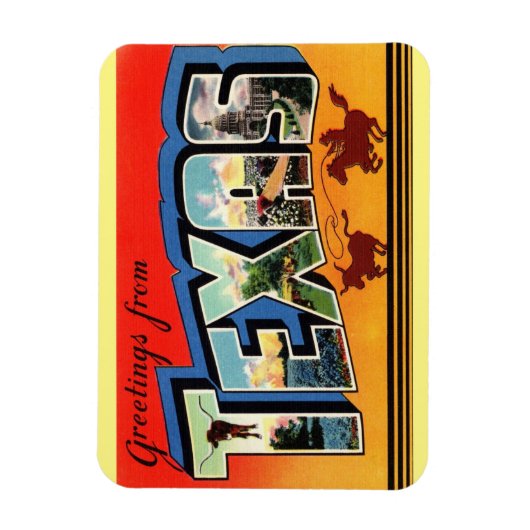 Texas Staat Magnet (Vertikal)