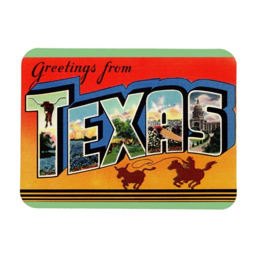 Texas Staat Magnet (Horizontal)